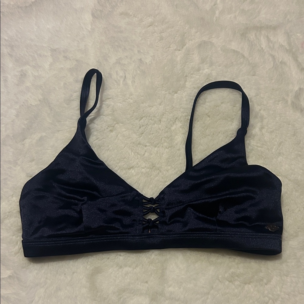 CALIA by Carrie Underwood Midnight Satin Bralette